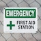 Signmission First Aid Station, 14 in W x Rectangle, Aluminum OS-2PACK-EM-A-1014-L-10328 - alternate 2